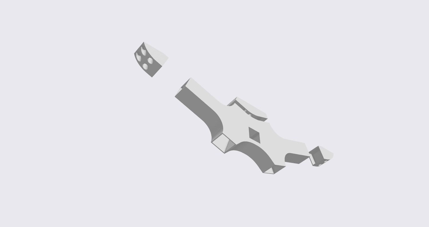 3D druckbarer Steckschreibtisch Skelett