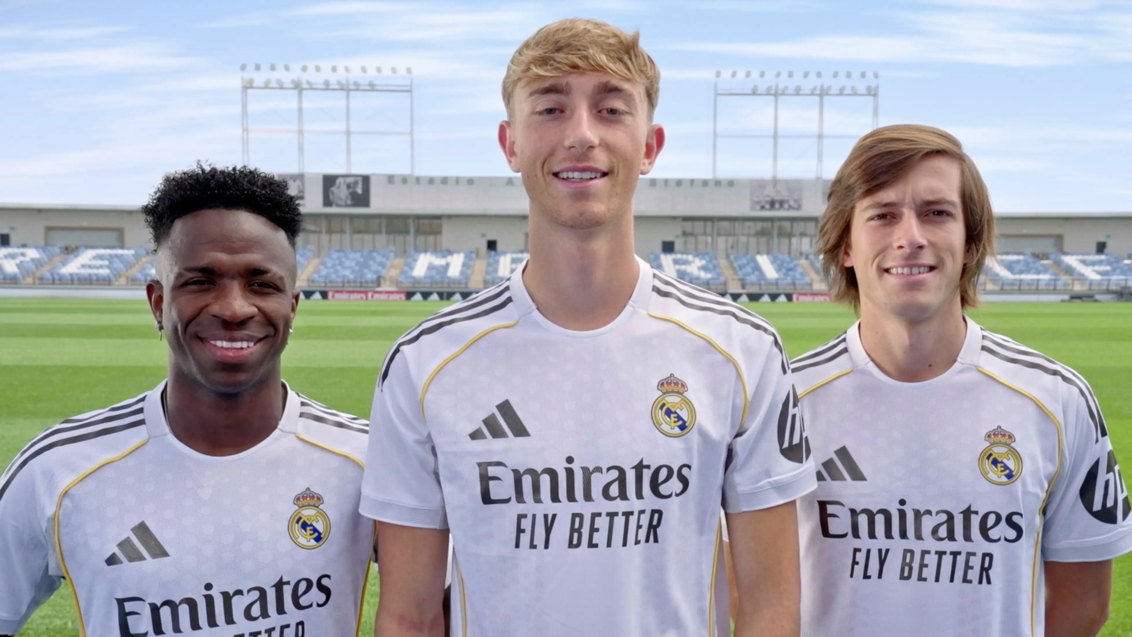 spot publicitario con Vinícius Jr., Dean Huijsen y Álvaro Carreras