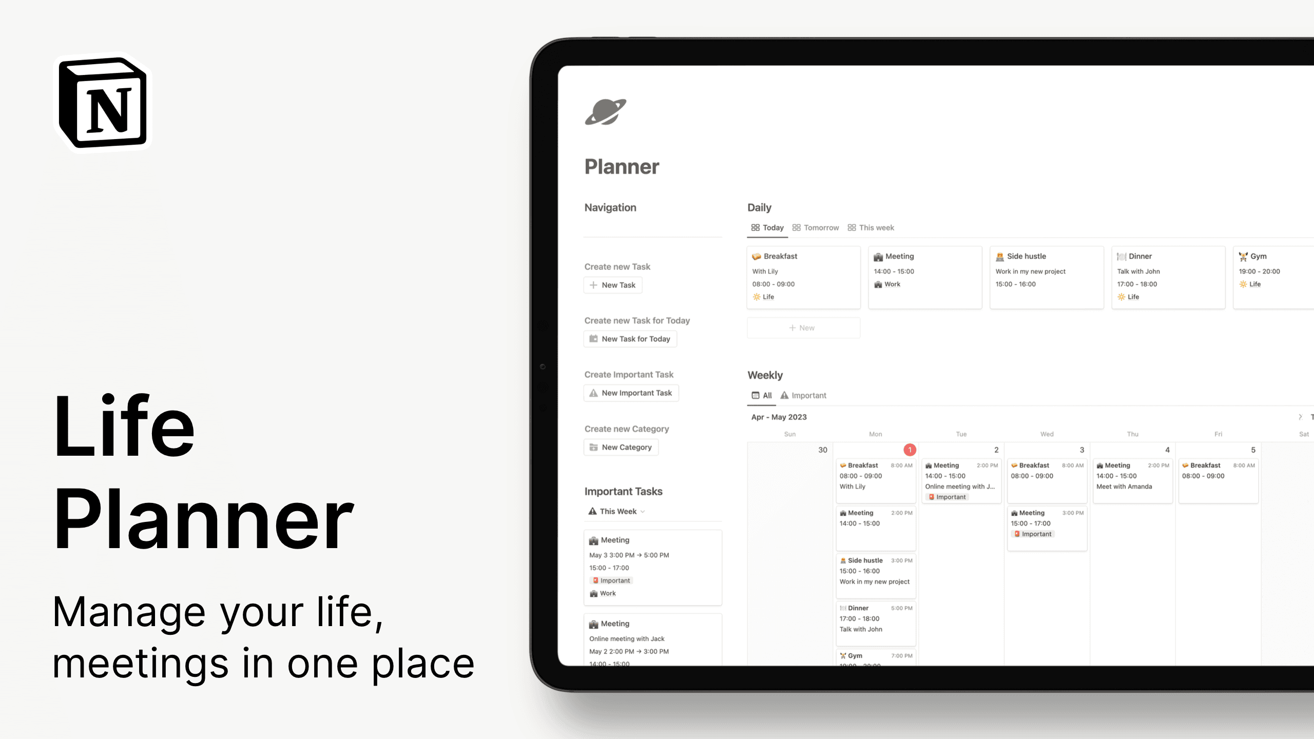 The 15 Best Daily, Weekly and Monthly Notion Planner Templates