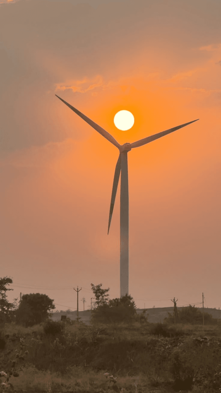 Solar pump representing renewable energy