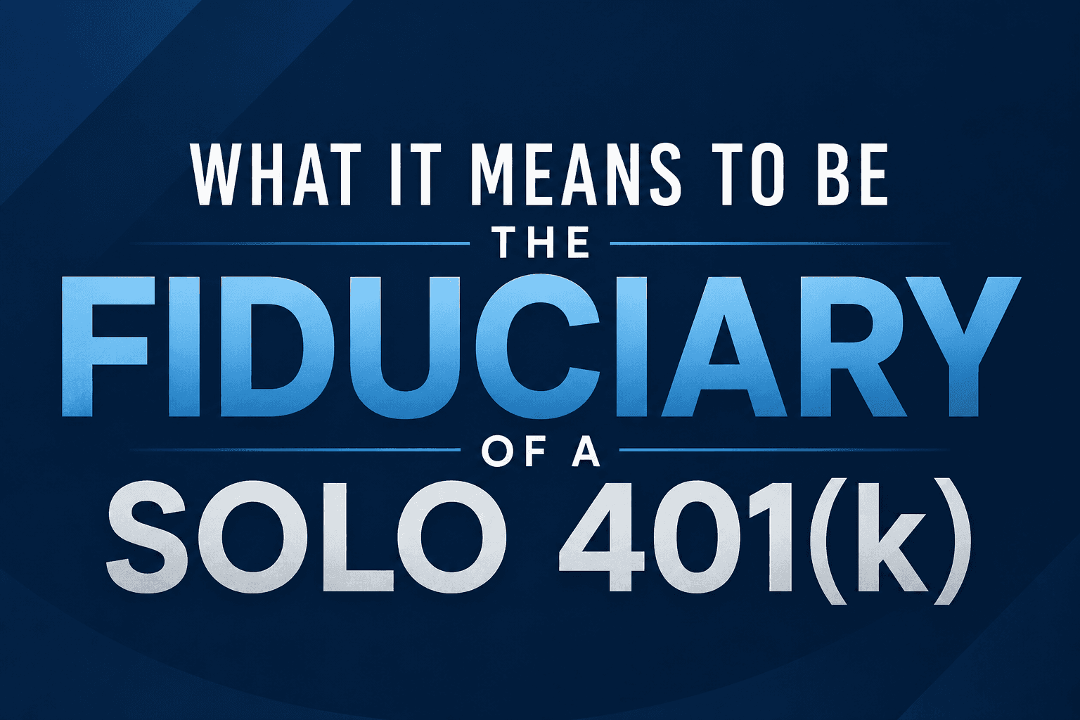 Fiduciary