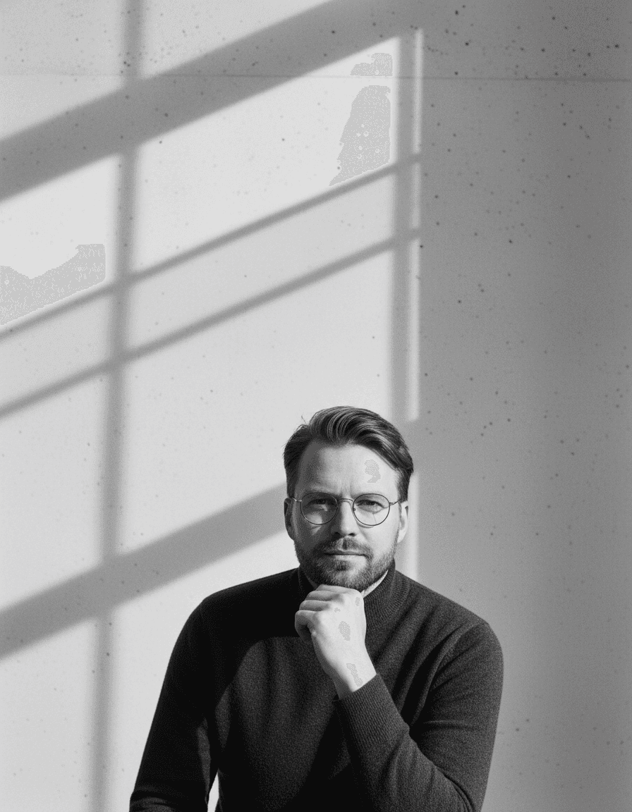 Portrait of male architect