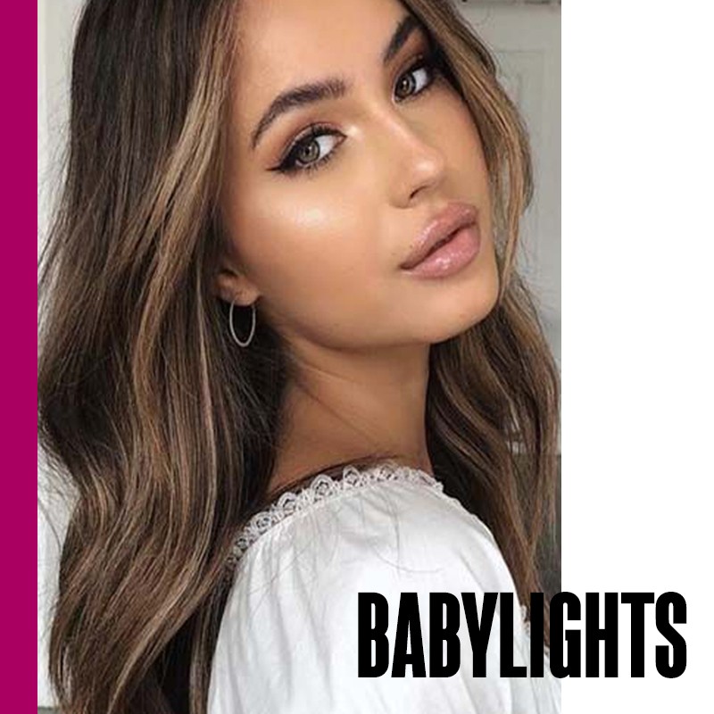 Tendencia de mechas Babylights | Fuente: Google Images