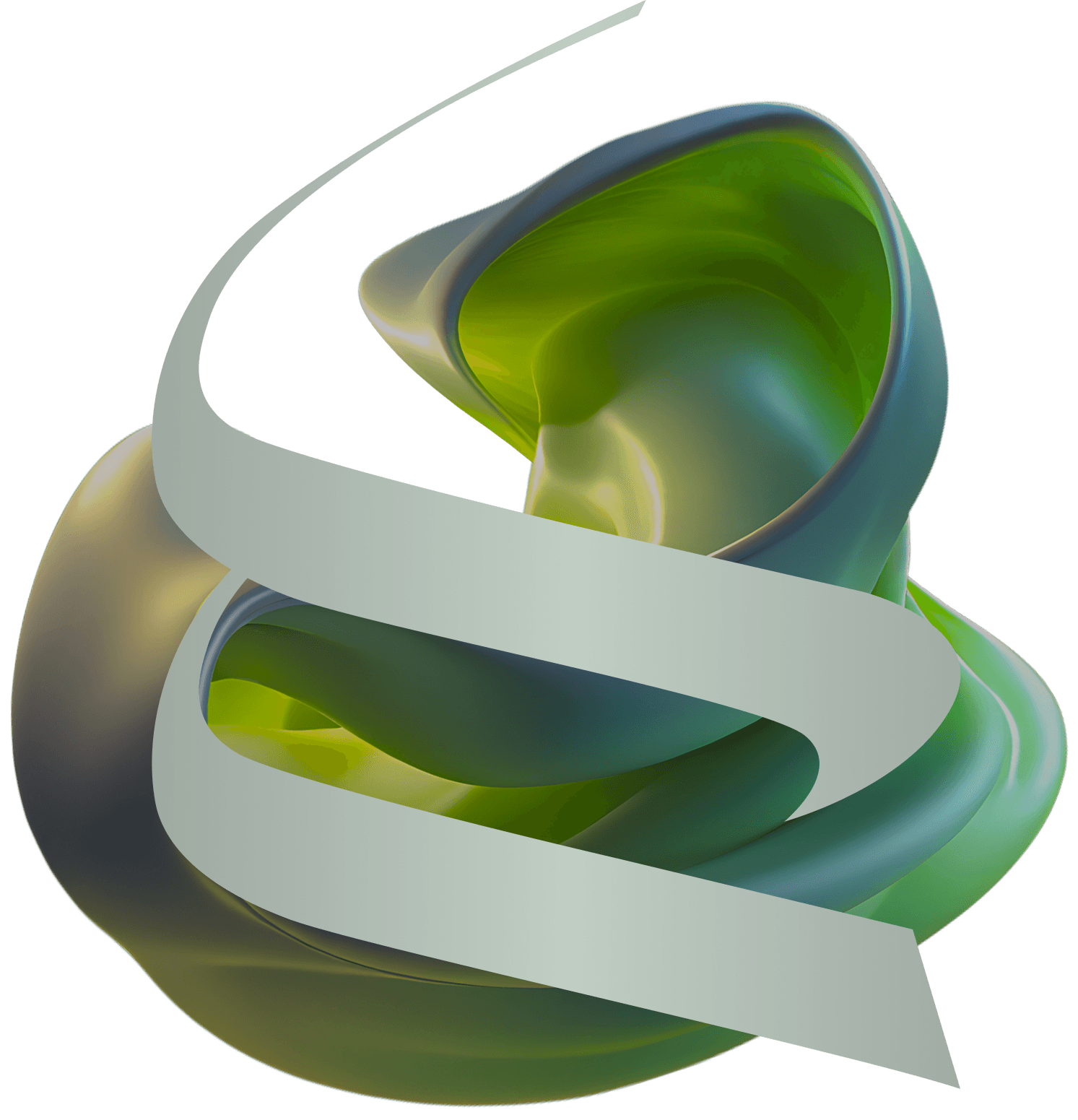 Lamma Creative logo, a Toronto marketing agency, over abstract green and yellow swirl.