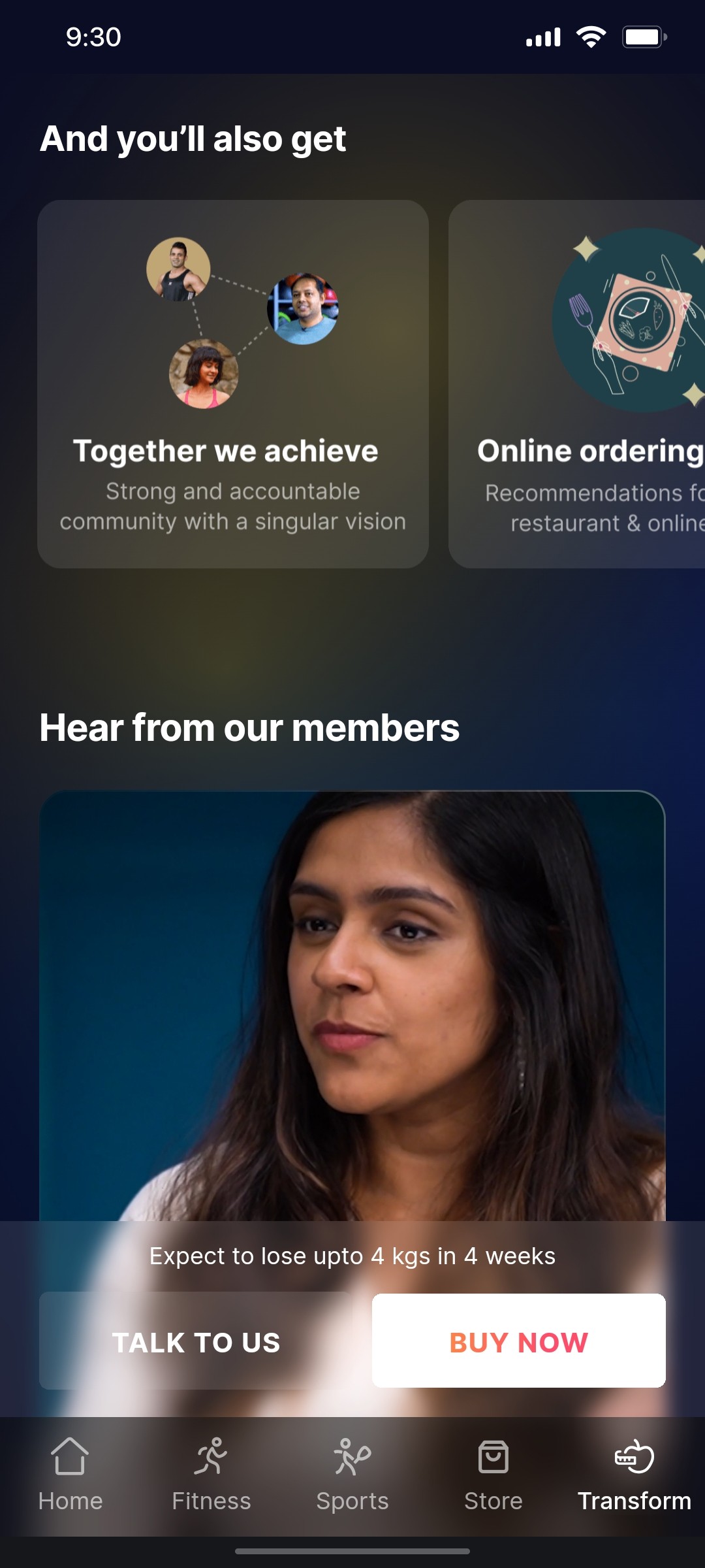 Cult.fit App And you all also get Screen
