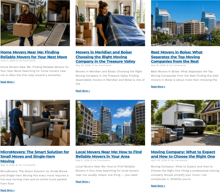 Bluebird moving blog snapshot