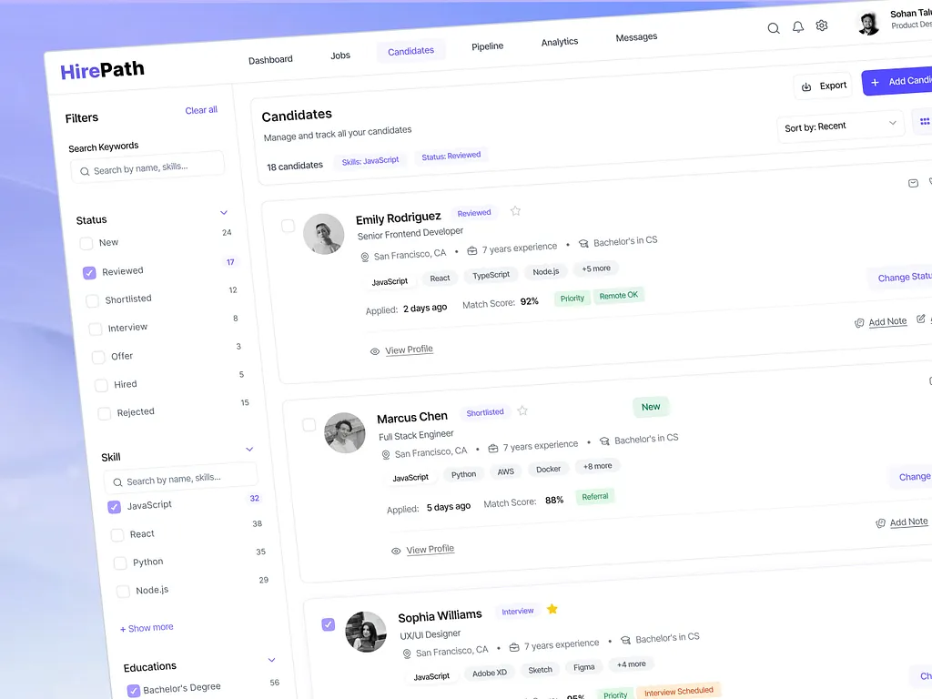 Mobile app interface design with map and social feed.