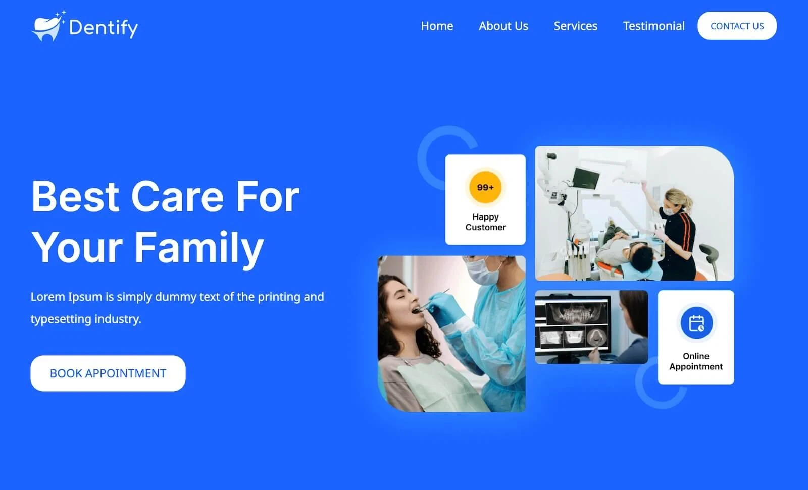 Dentify - Dental Website Template