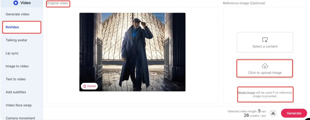 Generate a video replacing Omar Sy using Wan 2.2