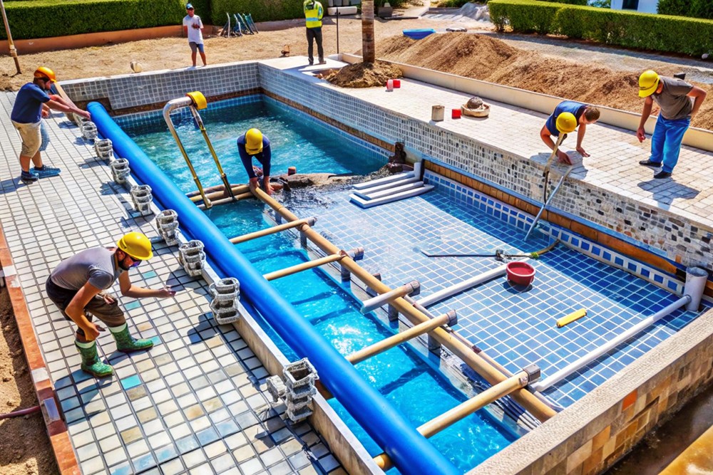 Pool building process