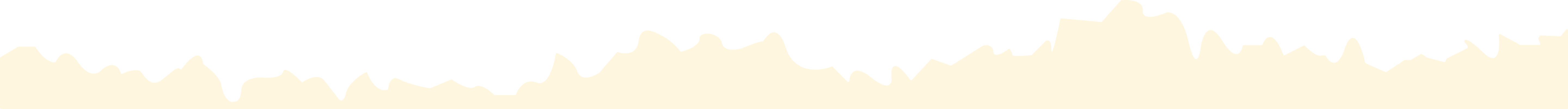 A minimalist graphic featuring a blue background with a cream-colored, abstract wave-like shape.
