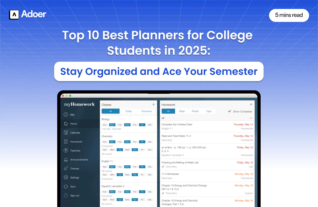 best planner for college students