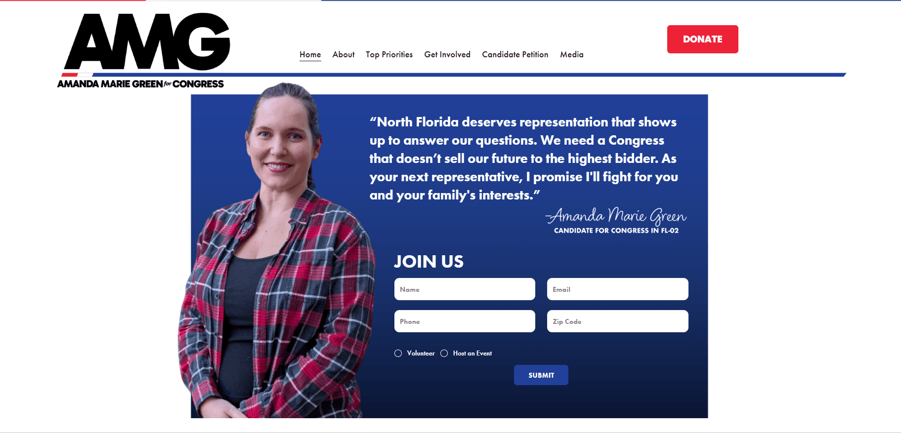Amanda Marie Green_Campaign WebSite