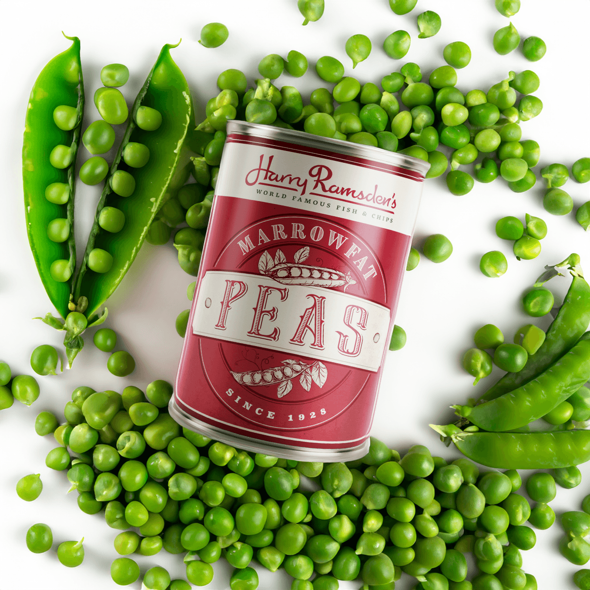 Marrowfat peas tin design