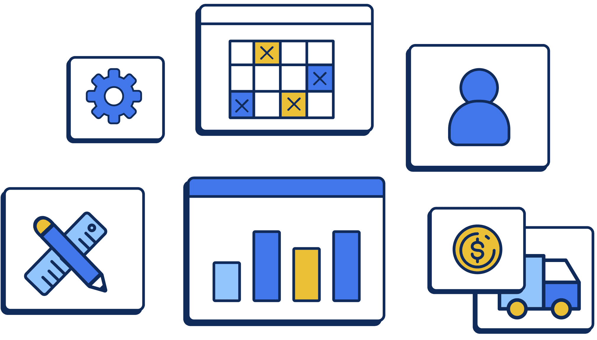 Stone fabrication ERP software dashboard for managing countertop fabrication projects