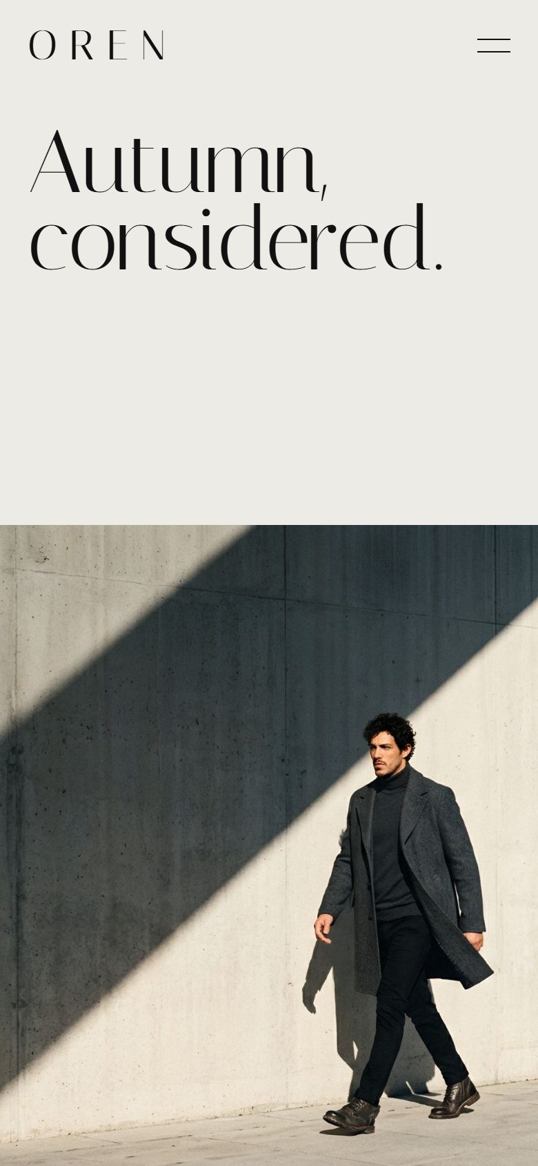 Strade homepage on a phone
