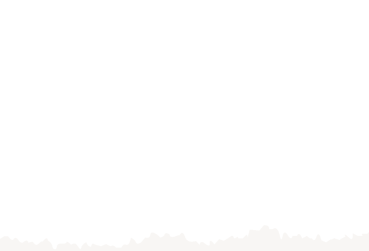 A minimalist graphic featuring a blue background with a cream-colored, abstract wave-like shape.