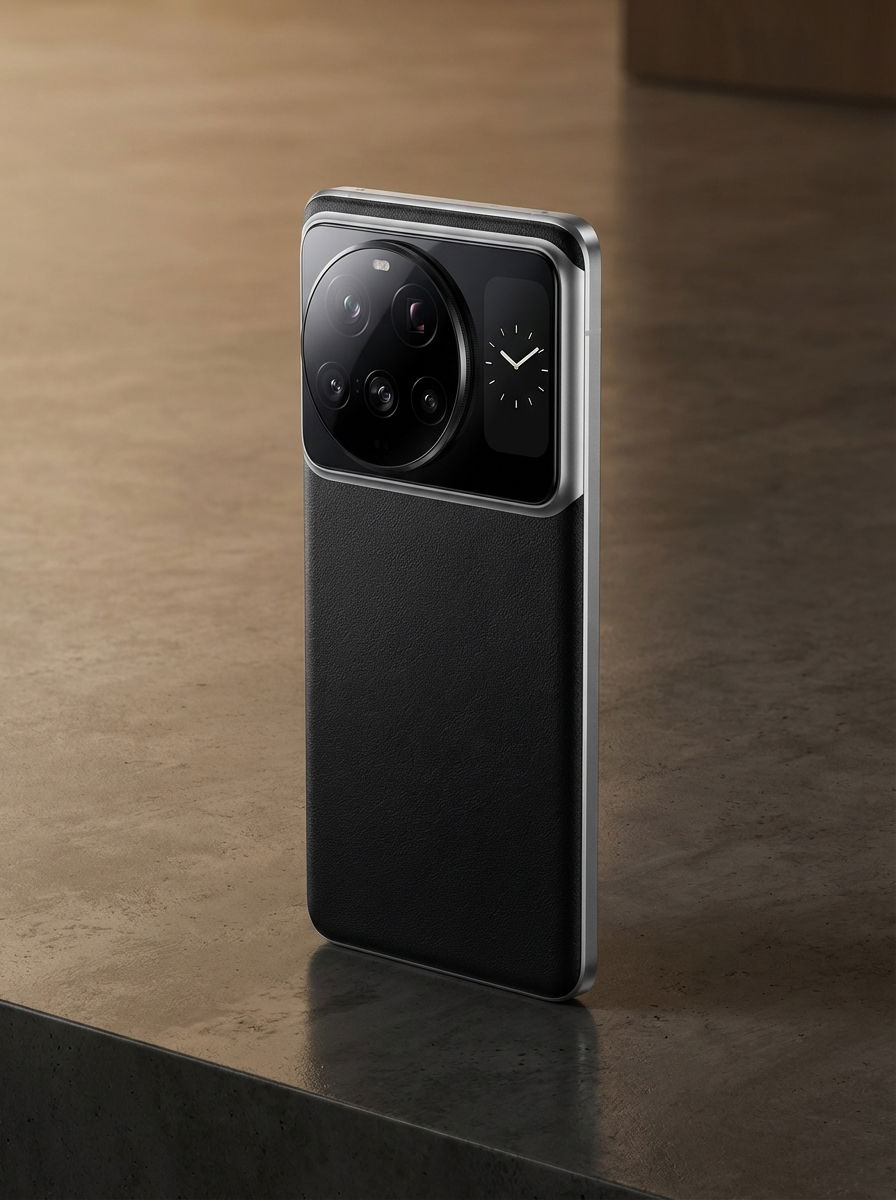 Sleek Xiaomi 17 Ultra smartphone with a prominent camera island.