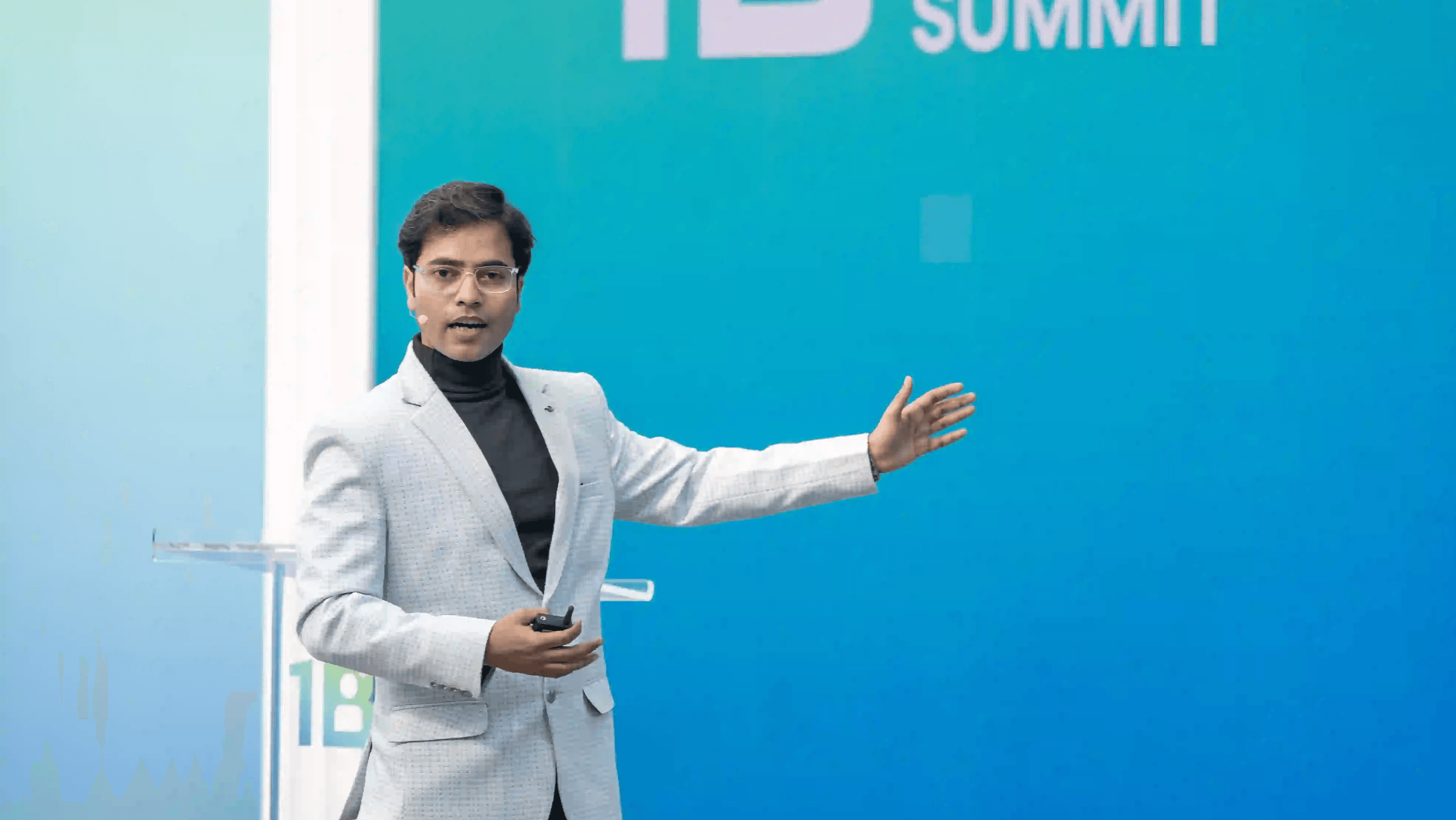 An image of 'Pawan Kumar' at the '1 Billion Followers Summit' in Dubai