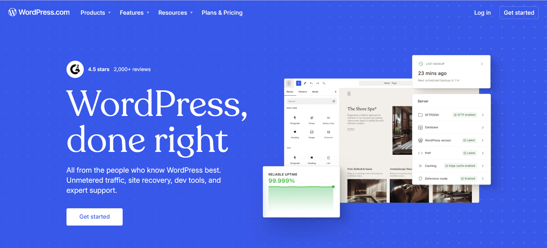 WordPress.com homepage