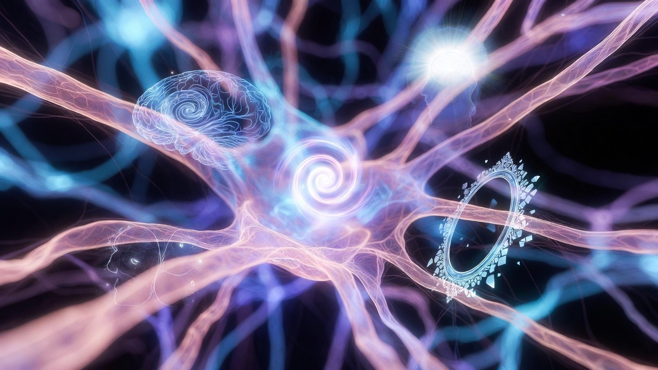 Brain nueral network representing AI Consciousness