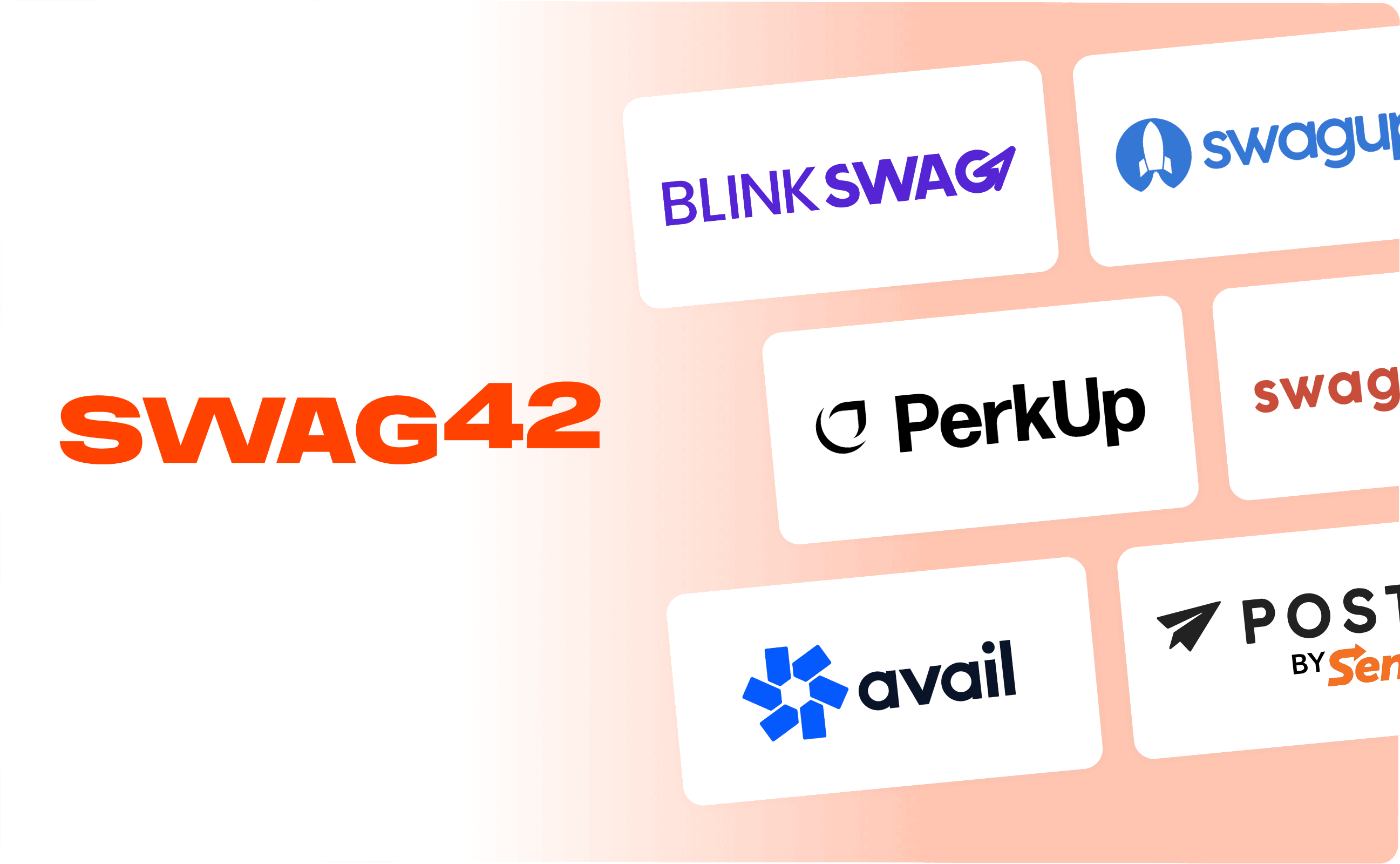 Swag42 alternatives: BlinkSwag, SwagUp, PerkUp, SwagMagic, Avail Swag, and Postal.