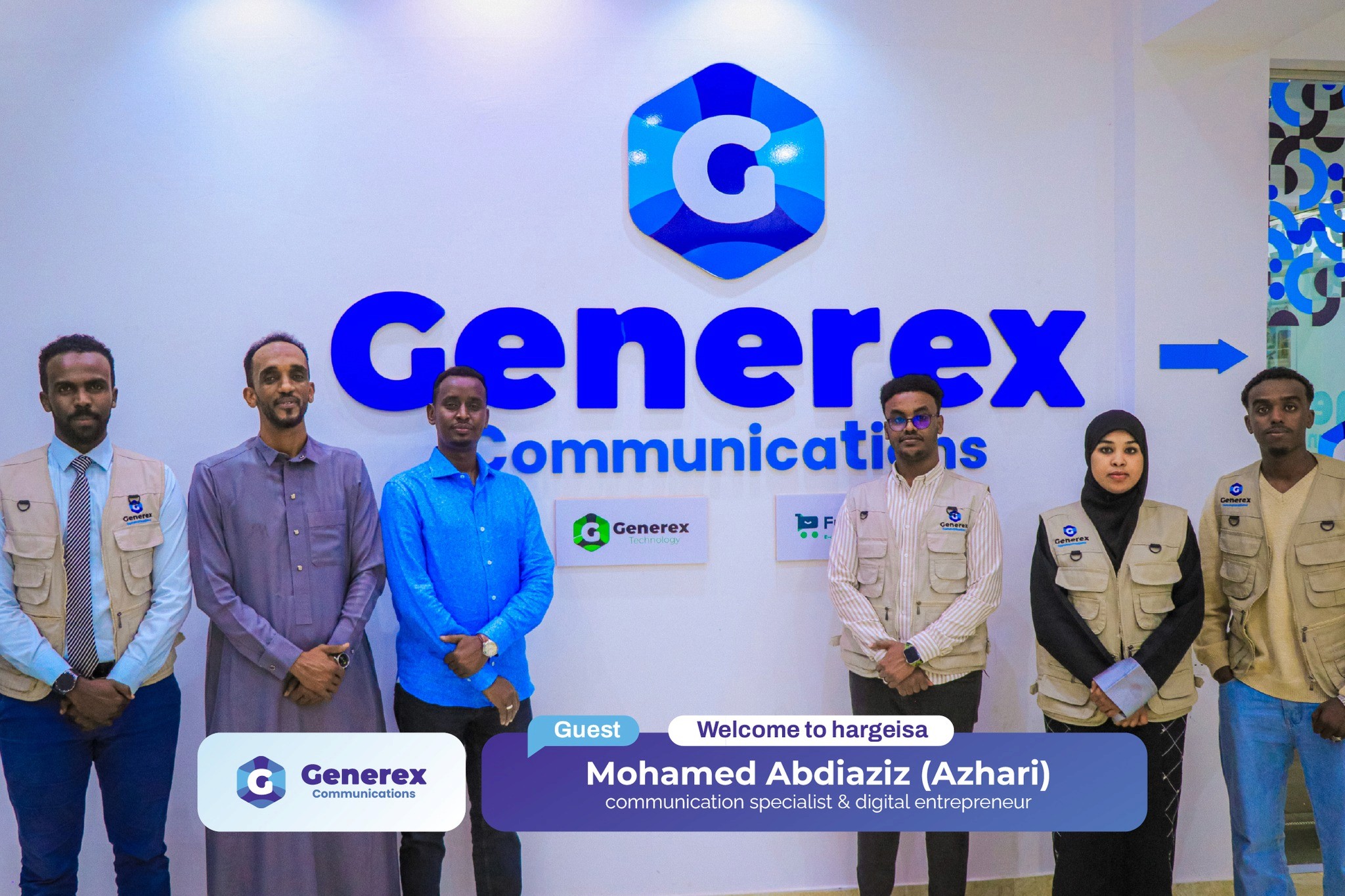Generex Communications Creative Agency Hargeisa Digital Marketing Agency Brand Strategy Experts Innovative Design Solutions Social Media Marketing Branding Agency Somaliland