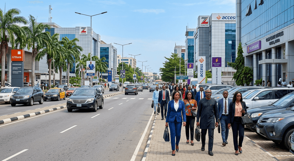 a road surrounded by palm trees and mountains