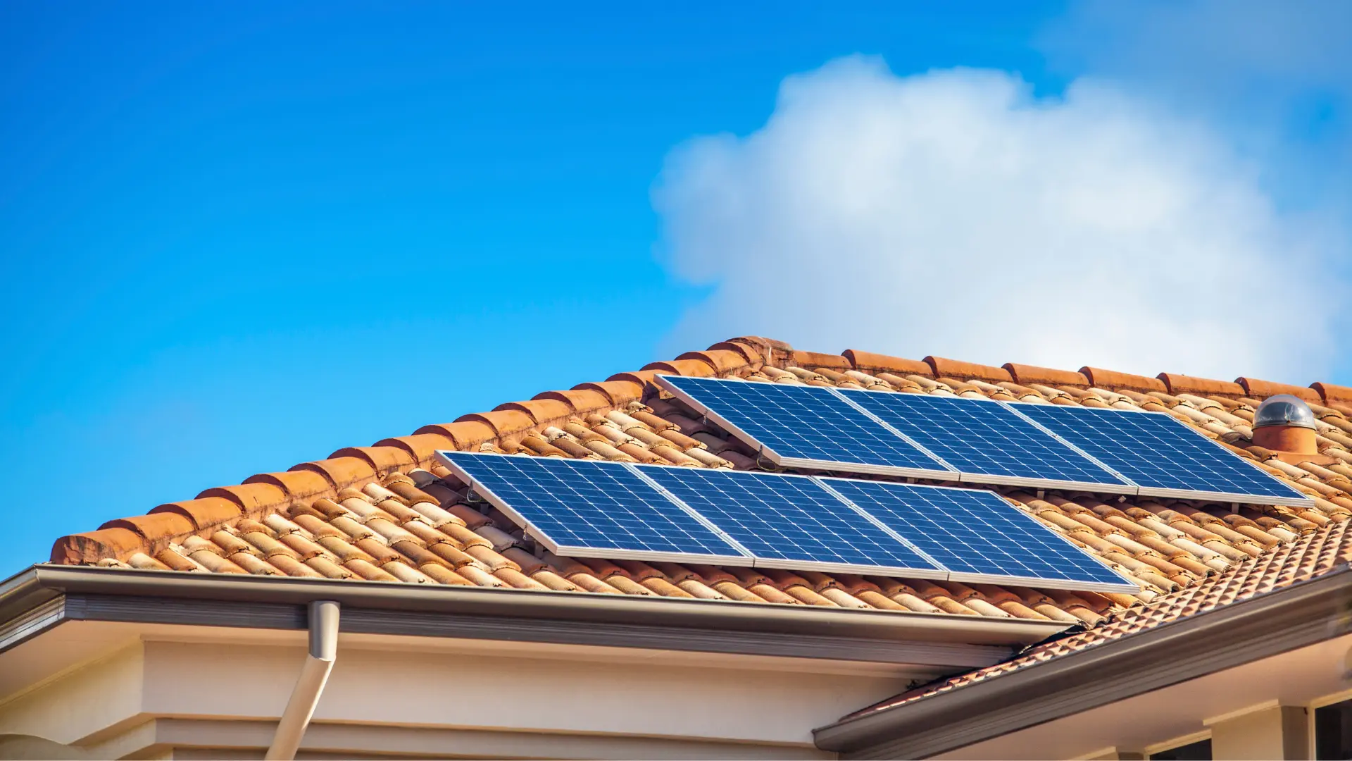 Florida roof with solar panels