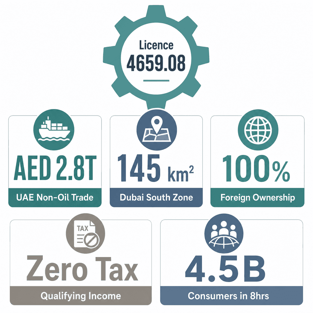 Infographic: How to Get a Industrial & Commercial Machinery Wholesale Trading License in Dubai
