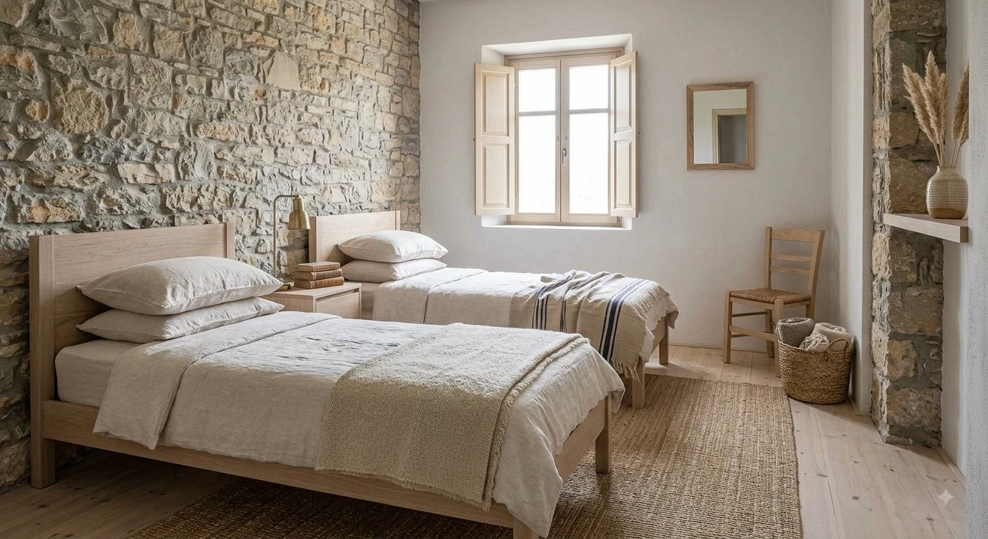 bedroom with two beds