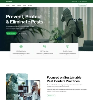 Pest Control Website Template