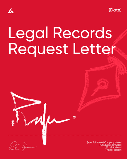 Legal Records Request Letter