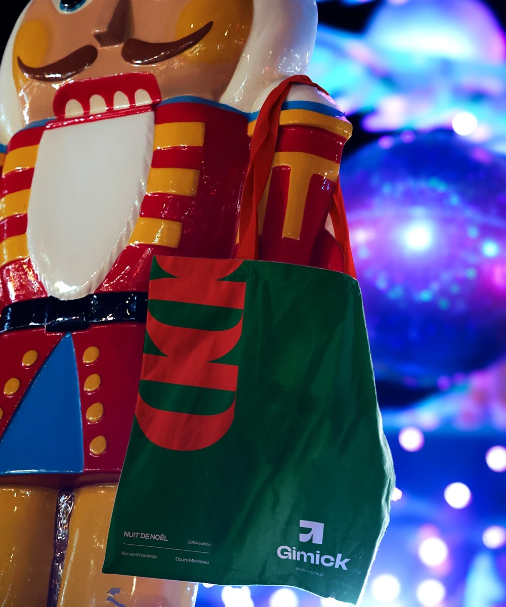Gimick Mockup Aix Noël Totebag Pantin