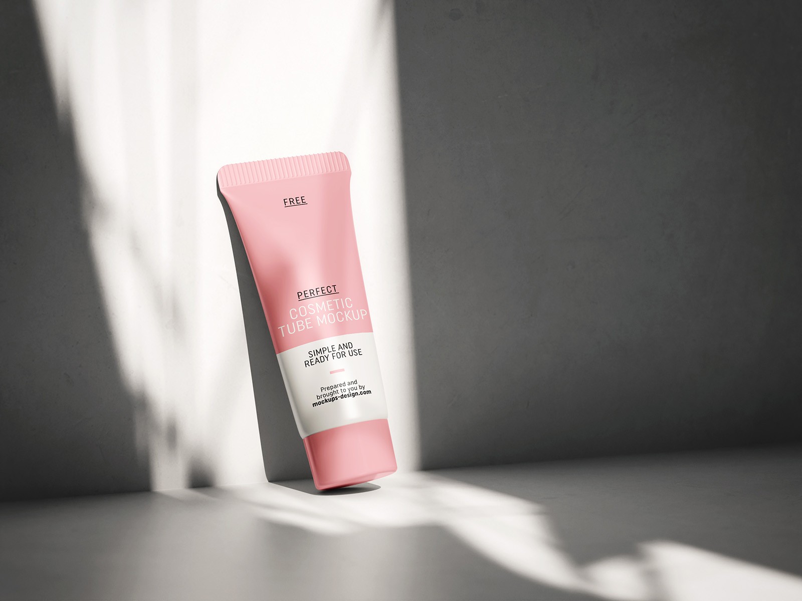 Cosmetic tube mockup. It can be used as a presentation, as a press or web ad. Do whatever you need to do to present and show your cosmetic tube designs. Just paste your project and that’s it!