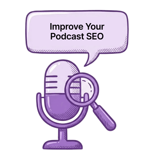 Una imagen que muestra iconos de audio y video optimizados para SEO