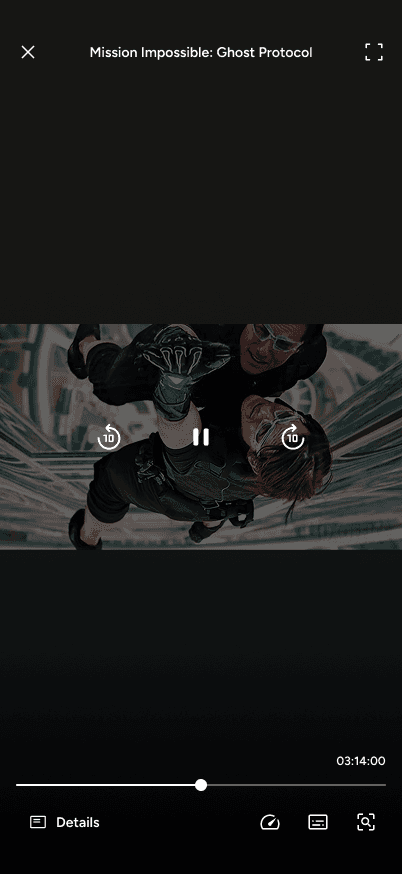 An active video player with an AI "Details" tool for identifying elements within the current frame