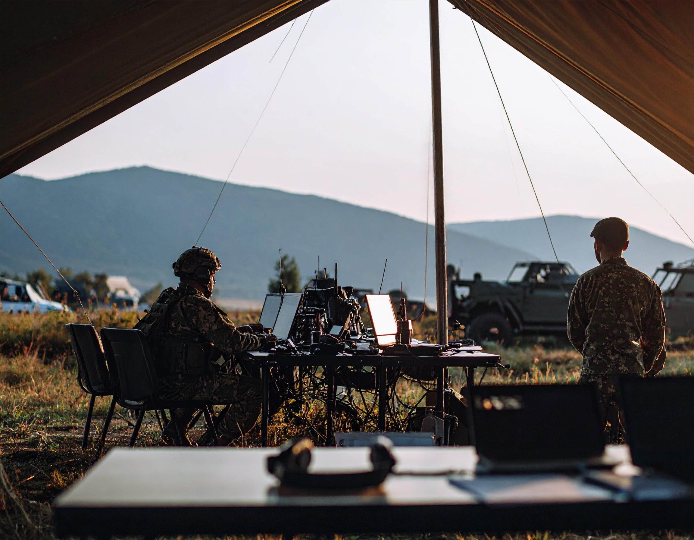 military remote comms post