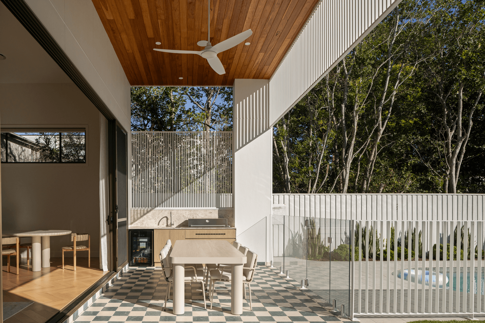 Front facade of Jacaranda House in. Brisbane