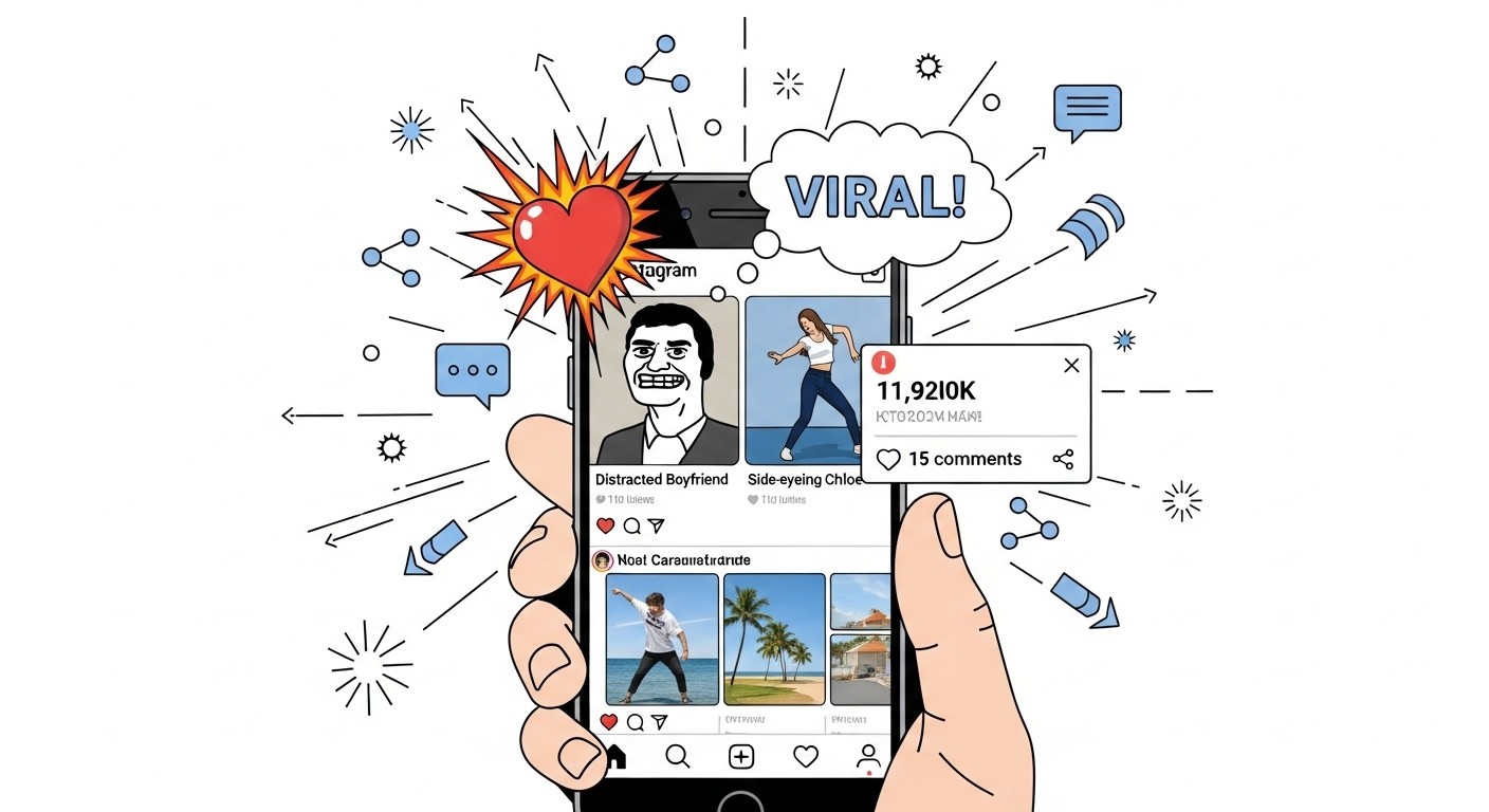 What is considered viral on Instagram image