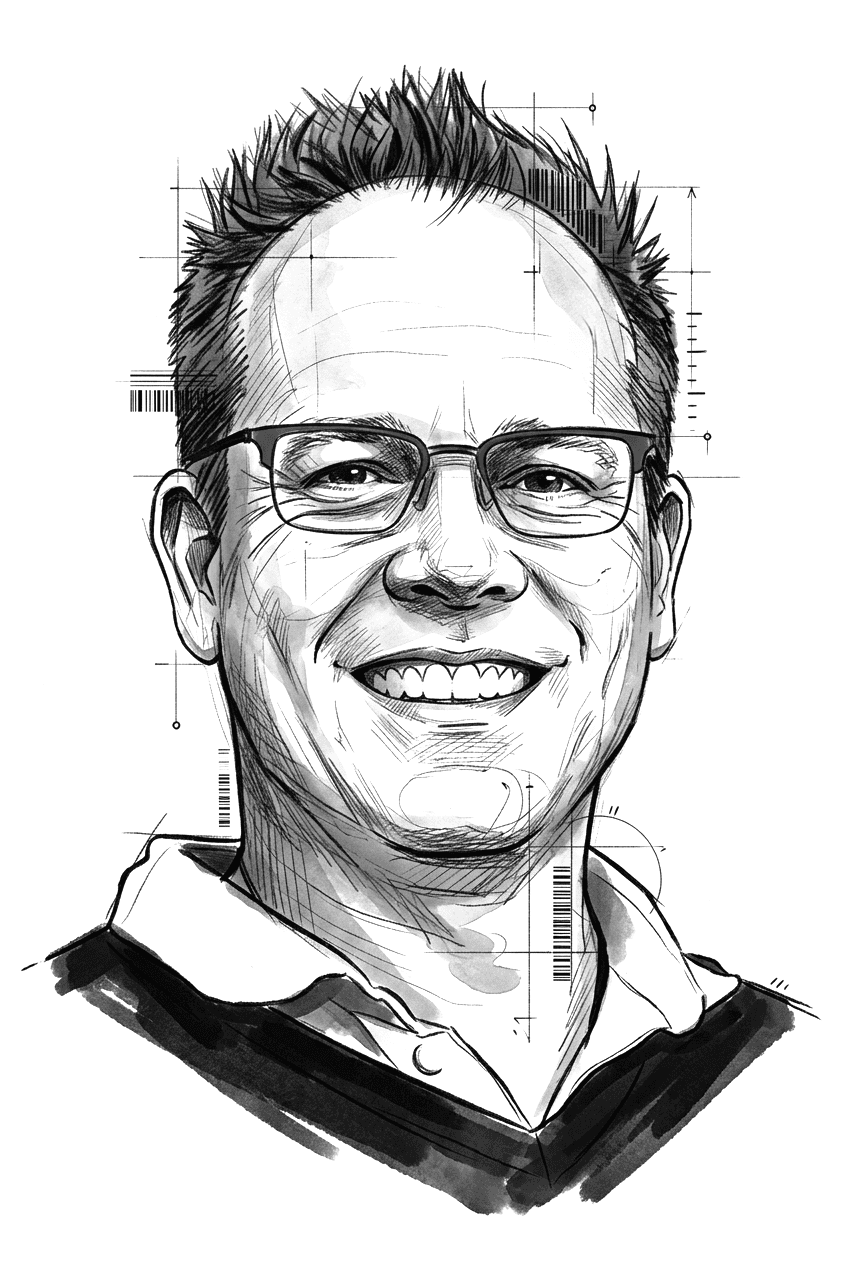 Illustrated portrait of Davey Smith, MD, MAS, FACP, FIDSA, Lead Clinical Advisor of Model Medicines