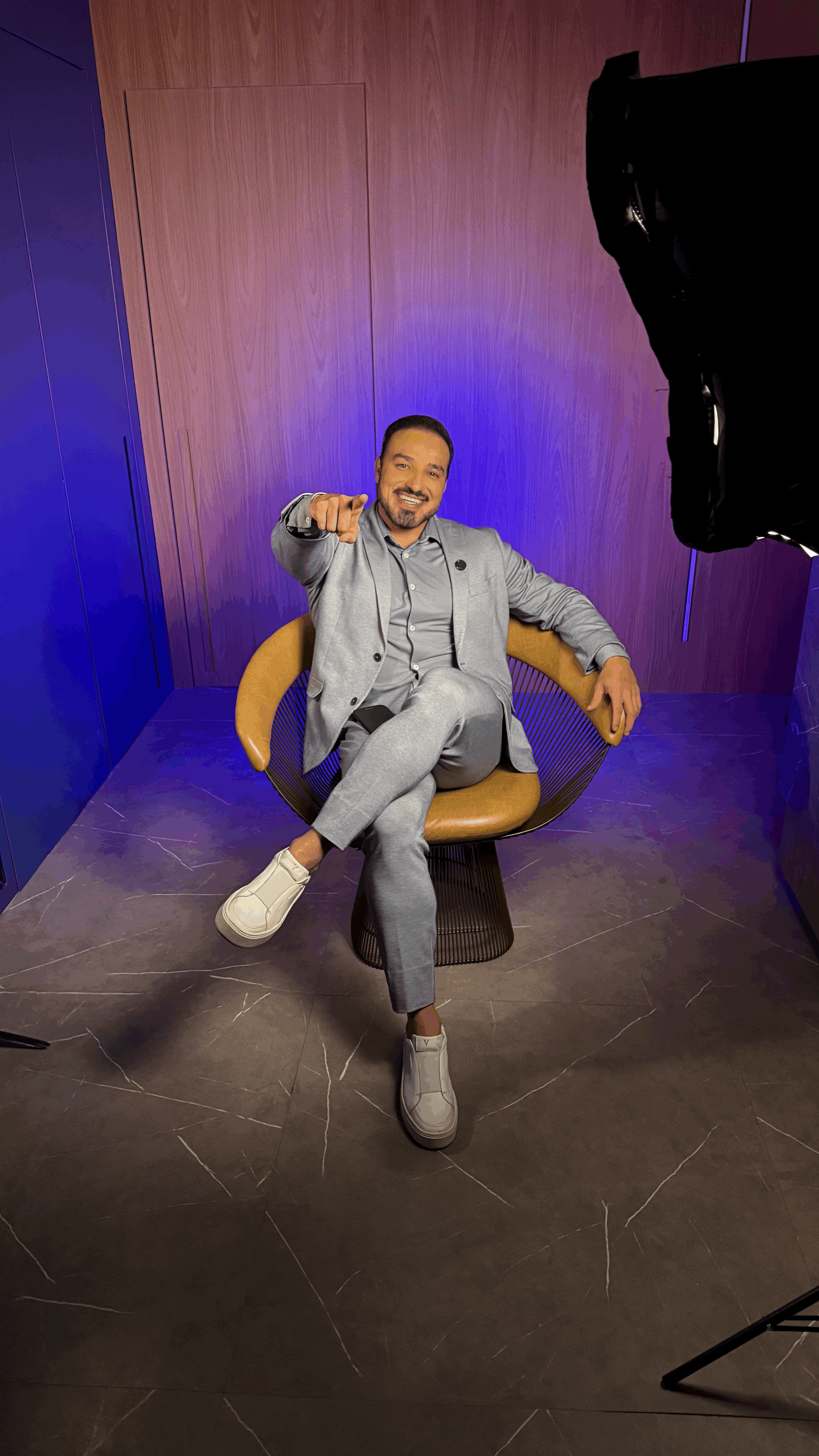 Athlete winning a race