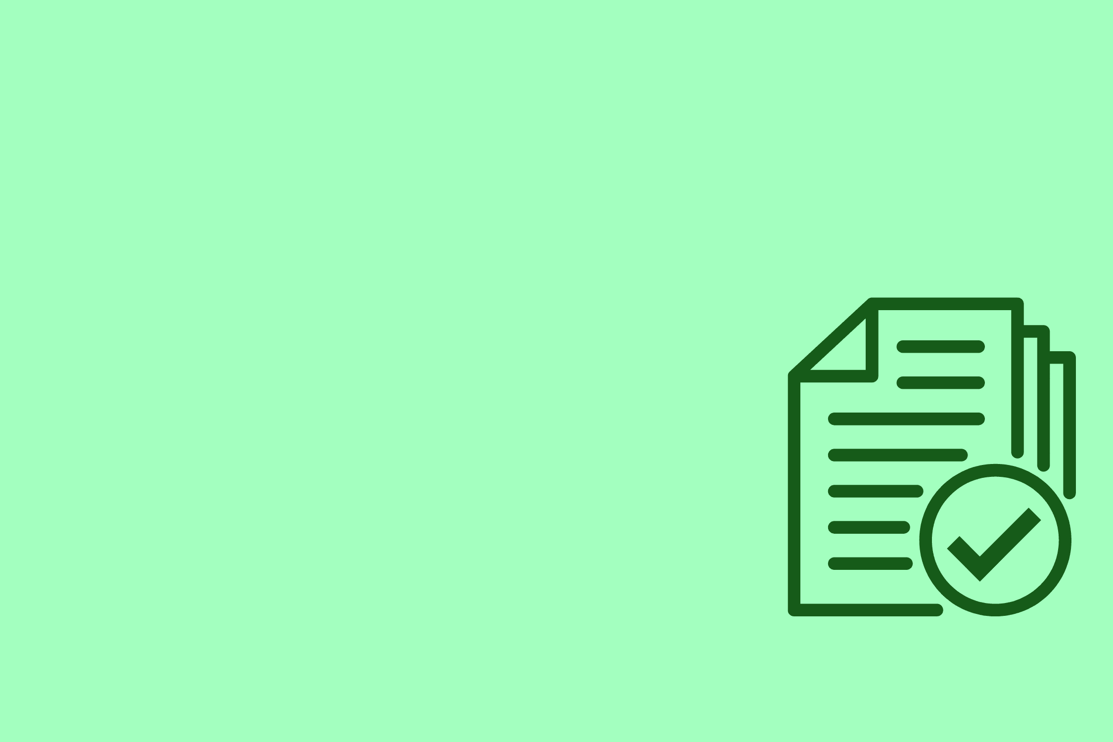 Stack of documents with check mark representing annual compliance and tax reporting