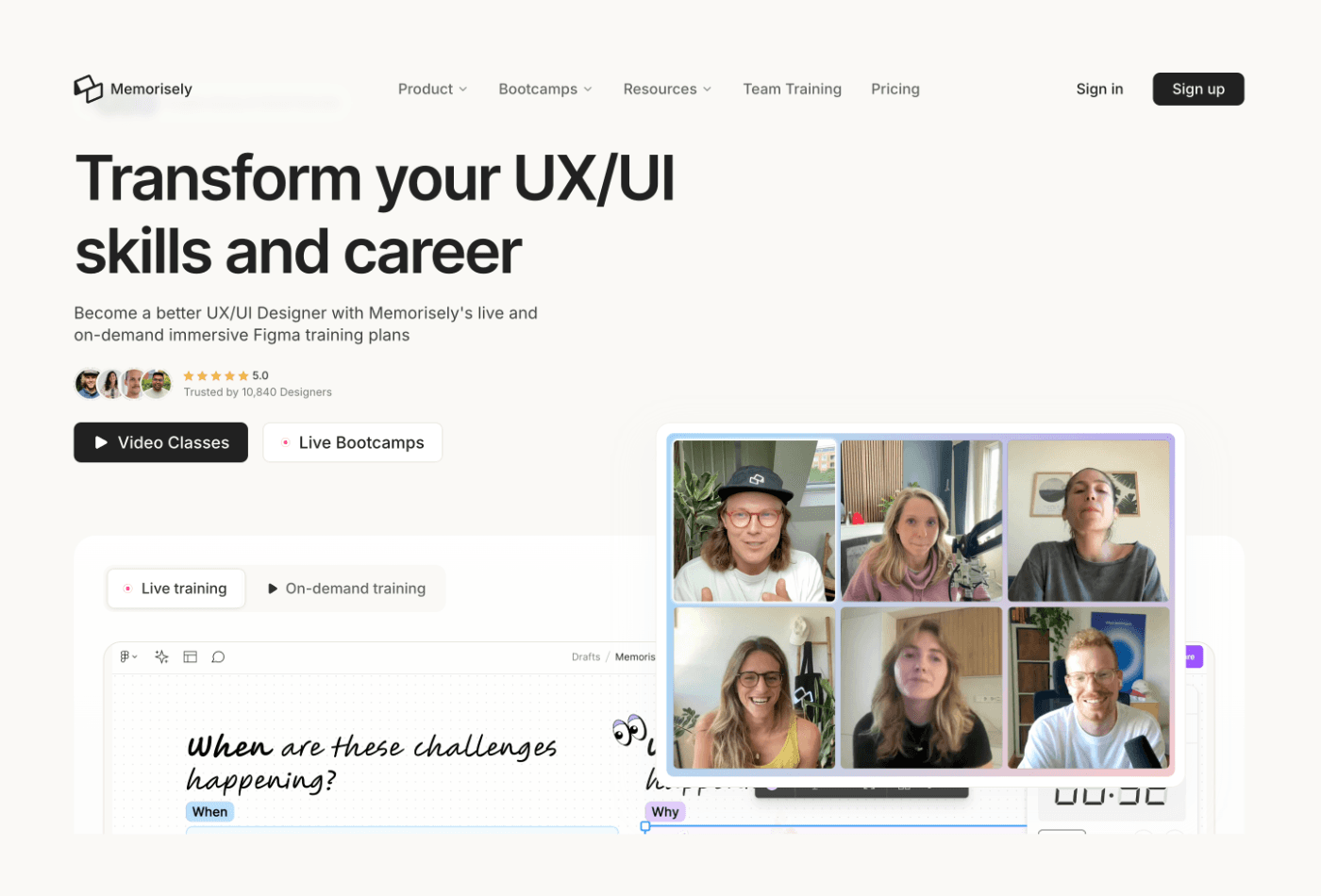 Memorisely UX/UI training