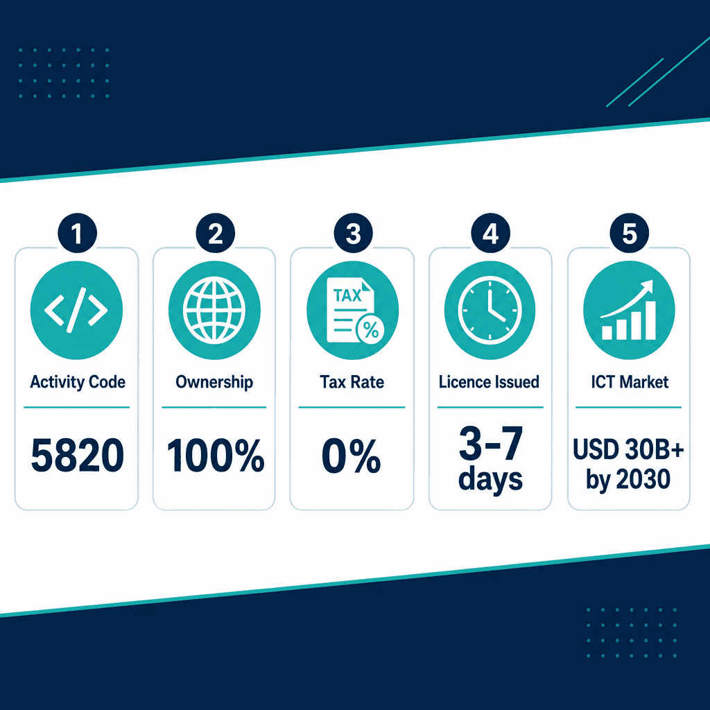 Infographic: Software Publishing Business License in Dubai