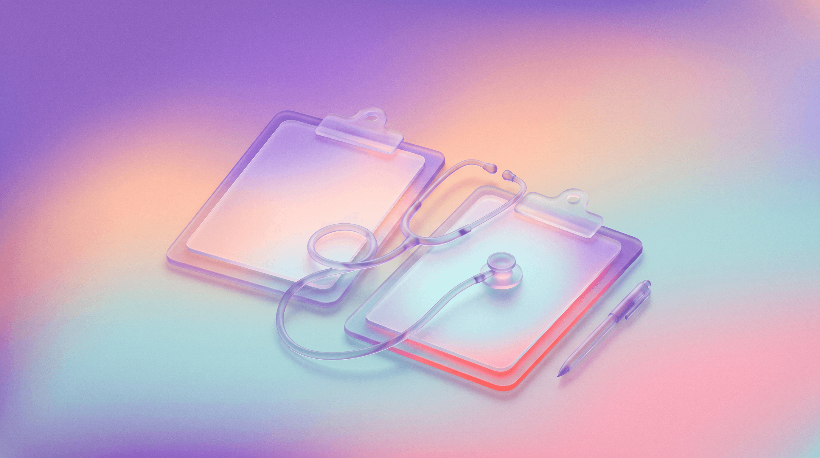 Two clipboards with shift feedback forms