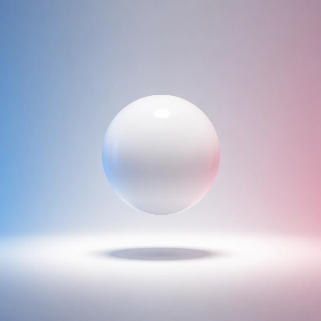 Single polished sphere in a pool of light
