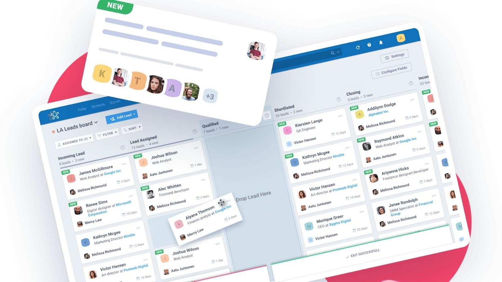 Nimble's social CRM for building client relationships