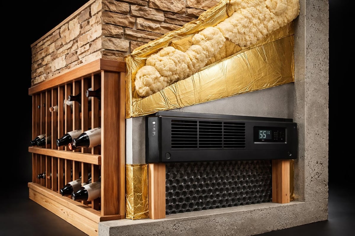 Wine cellar technical systems integration