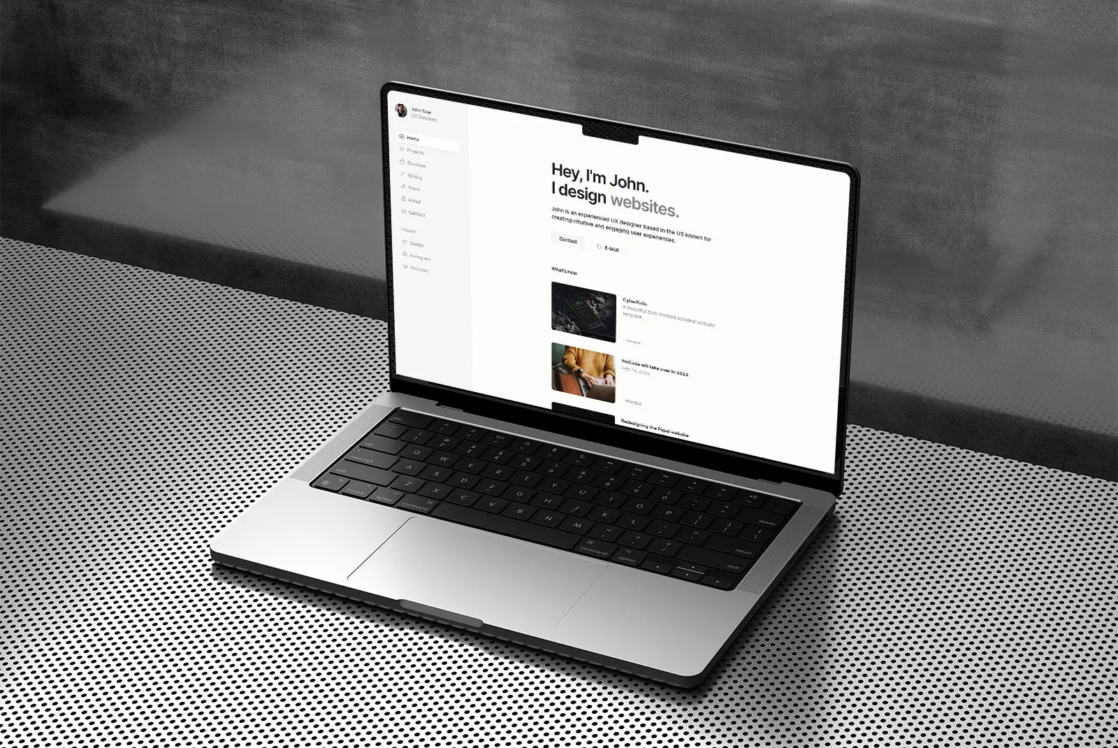 Dashfolio template